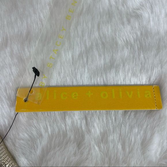 Alice + Olivia Norah Metallic Leather Dress - Picture 6 of 12